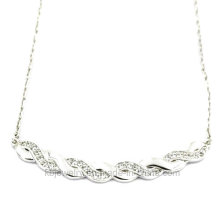 Fine 925 Sterling Silver Jewellery Pendant Necklace (KN3033W)